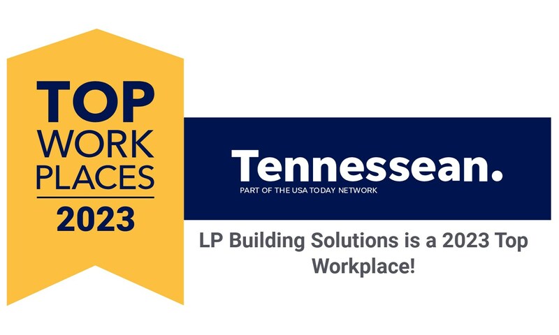 LP Building Solutions: Top Workplaces of Middle Tennessee Award