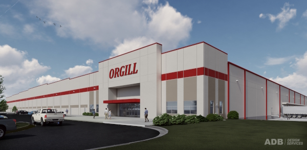 Photo: An architect rendering of Orgill’s new 800,000-square-foot, state-of-the-art distribution facility in Tifton, Georgia. Replacing the oldest DC in the network, construction on the new facility is expected to be completed in early 2024.