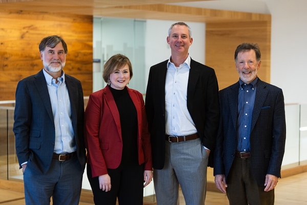 Pictured from L to R: Andrew L. Boutwell, Senior Managing Director, Head of Investment Management, MaryKate H. Bullen, Managing Director, Head of Business Development & Sustainability, Michael P. Cerchiaro, President and CEO, and Marc A. Walley, Senior Managing Director